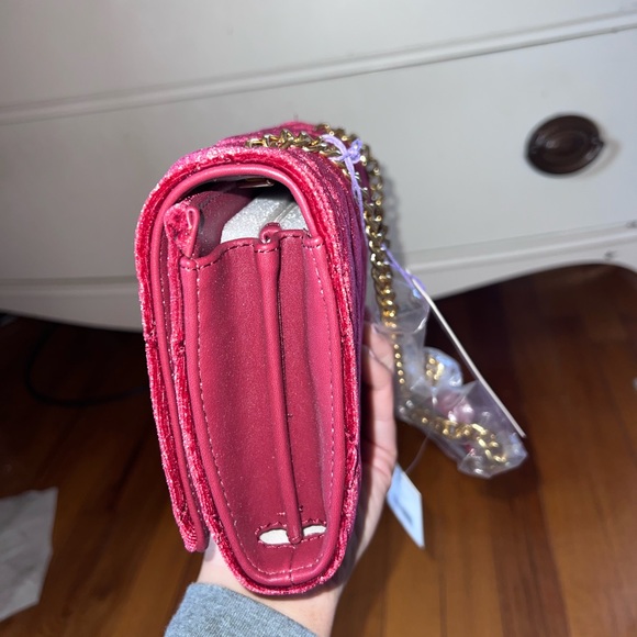 Jill & Ally Quilted Velvet Crossbody Bag - Picture 2 of 4